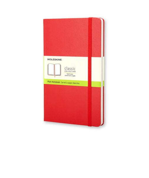 モレスキン（MOLESKINE）　クラシックノートブック　ハードカバー　無地　ラージサイズ　404384　レッド