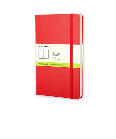 モレスキン（MOLESKINE）　クラシックノートブック　ハードカバー　無地　ポケットサイズ　404377　レッド
