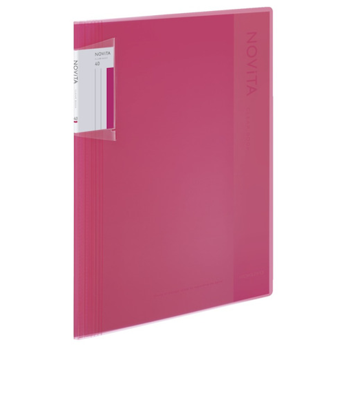 コクヨ（KOKUYO）　クリヤーブック　ノビータ　固定式　A4　40枚　ラ－NV40P　ピンク