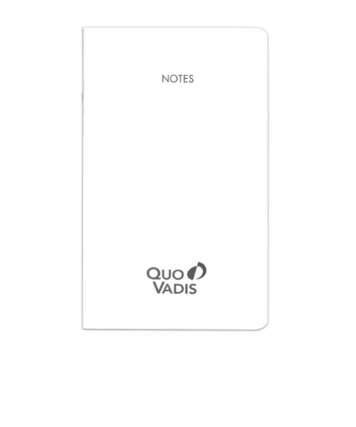 クオバディス（QUO　VADIS）　ダイアリー横罫ノートセット　10×15cm　5冊パック　ホワイト