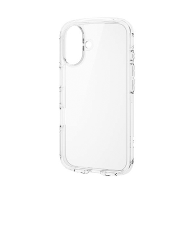 【iPhone16】　エレコム（ELECOM）　TOUGH　SLIM　LITE　ハイブリッドケース　オールクリア　PM-A24ATSLACR　クリア