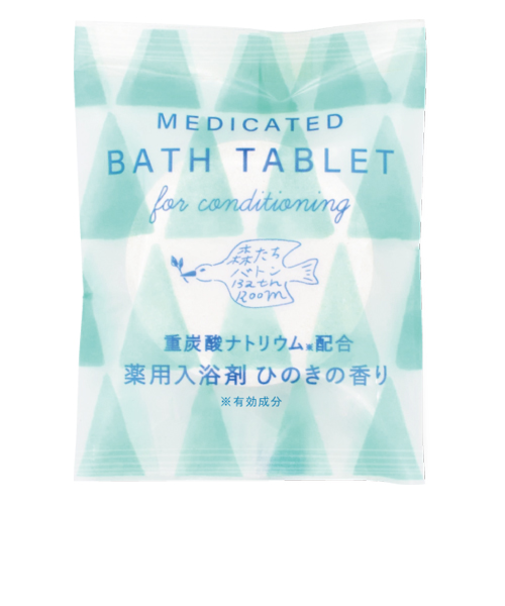 チャーリー　森たちバトン　バスタブレット　ひのきの香り　40g