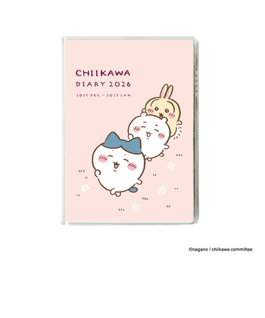 【2026年1月始まり】　アートプリントジャパン（A.P.J.）　コミック　ちいかわ　A6変形　マンスリーブロック　M403　なかよし　月曜始まり