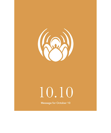 草紙堂　花結びメッセージカード　10月10日