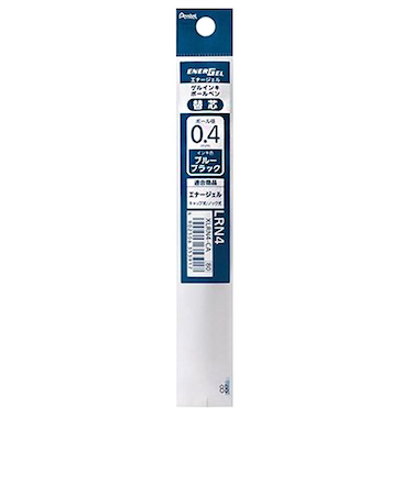 ぺんてる（Pentel）　ジェルボールペン替芯　0.4mm　XLRN4-CA　ブルーブラック