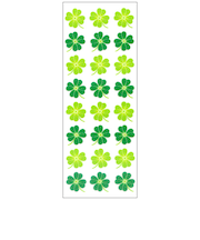 オクヤマ　ラメ入りシール　HR992　クローバー3列