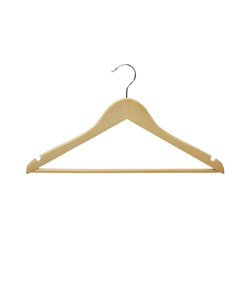 Ecru 木製ハンガー バー付 EC－100 ナチュラル 3本入｜ハンズの通販