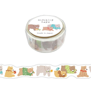 マインドウェイブ ほっこりマスキングテープ ダイカット 95397 クマ