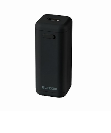 エレコム（ELECOM）　乾電池式モバイルバッテリー（A×1）　DE-KD01BK　ブラック