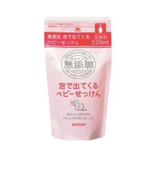 ミヨシ石鹸　無添加　泡のベビーせっけん　詰替用　220mL