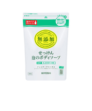 ミヨシ石鹸　無添加　せっけん泡のボディソープ　450mL　詰替