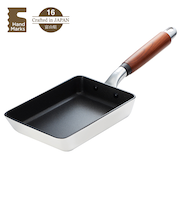 ハンズオリジナル　Hand　Marks　再生アルミでつくったたまご焼き器　19×13cm