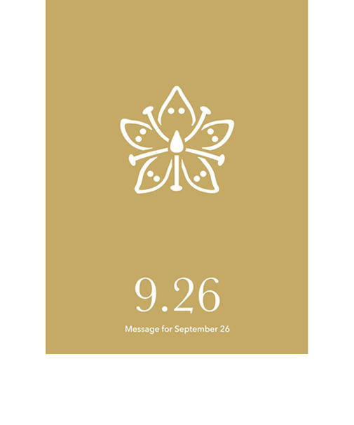 草紙堂　花結びメッセージカード　9月26日