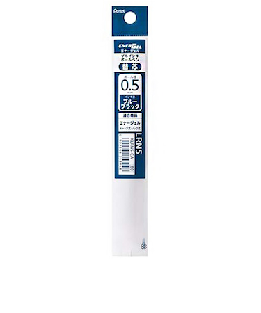 ぺんてる（Pentel）　ジェルボールペン替芯　0.5mm　XLRN5-CA　ブルーブラック