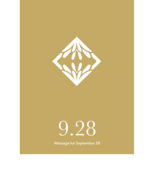 草紙堂　花結びメッセージカード　9月28日