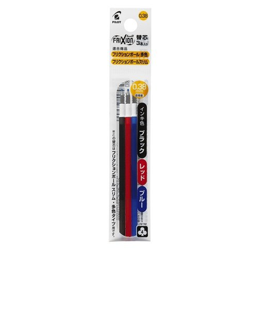 パイロット（PILOT）　フリクションボール多色用・スリム用替芯　0.38mm　3本セット　LFBTRF30UF-3C　3色
