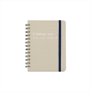 【2025年10月始まり】　デルフォニックス（DELFONICS）　ロルバーンダイアリー　M　マンスリーブロック　160003_191　グレージュ　月曜始まり