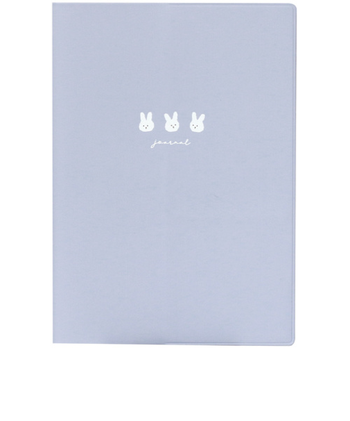 【2026年1月始まり】　ラボクリップ（LABCLIP）　うさぎトリオ　B6　マンスリーブロック　2601GUT-BL　ブルー　月曜始まり