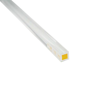 アクリサンデー　インテリア補材　カラー棒　溝なし　10×10×500　AP1000　透明