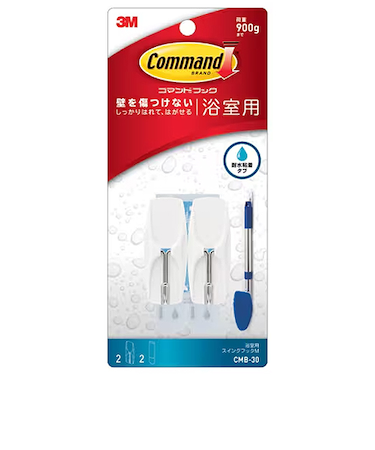 スリーエム（3M）　コマンドフック　浴室用スイング　Mサイズ　CMB－30　白