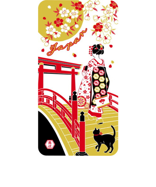 フロンティア　Jステッカー　SL－235　舞妓と太鼓橋