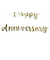 ユニーク　Happy　Anniversary　バナーゴールド　U72608