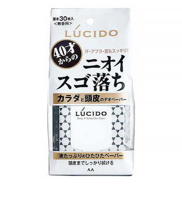 ルシード　カラダと頭皮のデオペーパー　30枚入