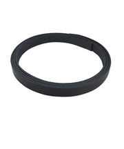 中西 牛オイル革ひも 15mm巾×180cm 黒