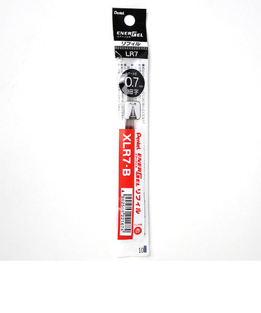 ぺんてる（Pentel）　ジェルボールペン替芯　0.7mm　XLR7-B　赤