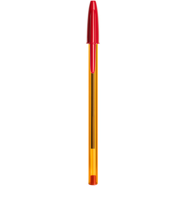 ビック（BIC）　クリスタルオリジナルファイン　0.8mm　CST－OF08REDJ　赤