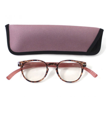 ベイライン（Bayline）　リーディンググラス　ネックリーダーズ　ボストン　バイカラー　PC－6215－H　デミブラウン×ピンク　2.0　（一般医療機器）