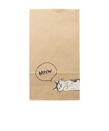 インディゴ　ボトムバッグ　S　PP031　ゆるねこ　10枚入