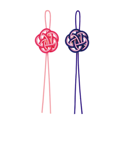 インディゴ　PS498　飾り水引　梅かざり　さんご／青