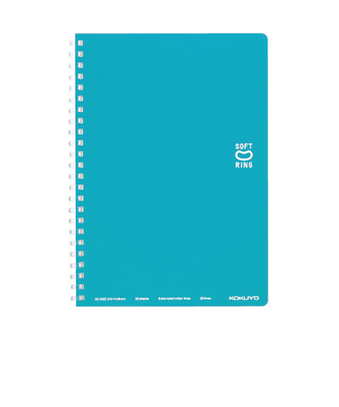 コクヨ（KOKUYO）　ソフトリングノート　3号（A5）　ス－SV331BT－LB　ライトブルー
