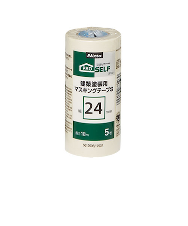 ニトムズ　建築塗装用マスキングテープS　24×18　5巻入