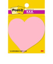 スリーエム（3M）　ポストイット　強粘着シルエットノート　SSS－HEU　ハート