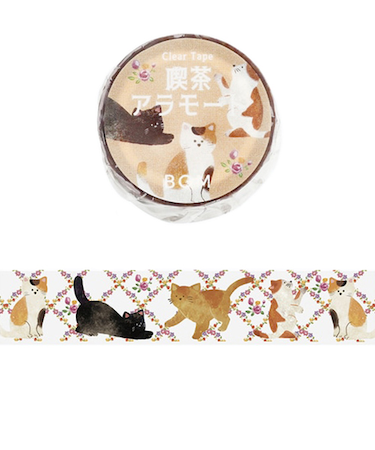 ビージーエム（BGM）　クリアテープ　BM-CSD003　喫茶アラモード・ネコ