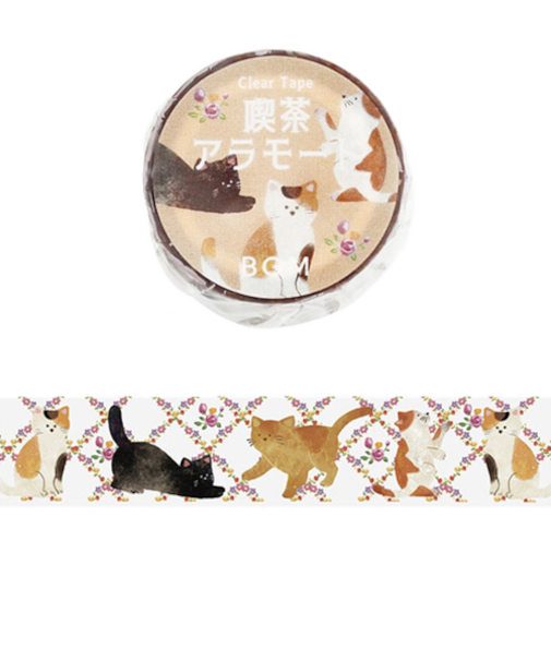 ビージーエム（BGM）　クリアテープ　BM-CSD003　喫茶アラモード・ネコ