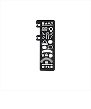 デルフォニックス(DELFONICS) ロルバーンポケット付メモ用 テンプレート ブラック