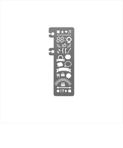 デルフォニックス（DELFONICS）　ロルバーンポケット付メモ用　テンプレート　シルバー