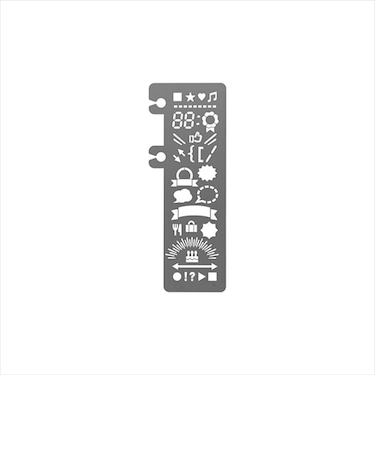 デルフォニックス（DELFONICS）　ロルバーンポケット付メモ用　テンプレート　シルバー