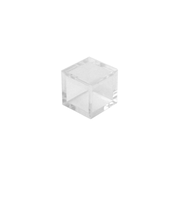 プラスチックキューブ　角　クリア　24×24×24mm