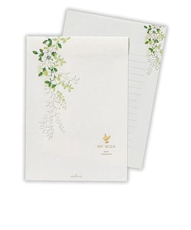ホールマーク（Hallmark）　レターパッド　プレミアムレター　818937　MY　WISH　リーフ2