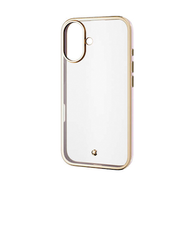 【iPhone16】　エレコム（ELECOM）　＆me　ソフトケース　メタリックライン　PM-A24AUCTMLPN　ピンク