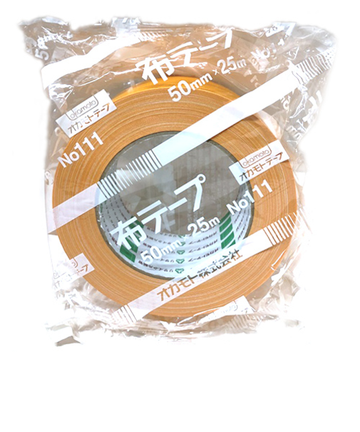 オカモト　布粘着テープ　No.111カラー　オレンジ