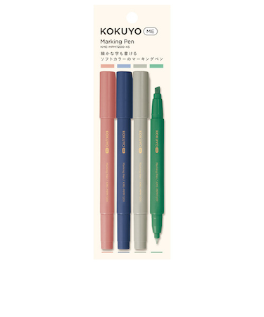 コクヨミー（KOKUYO　ME）　2ウェイマーキングペン　4本セット　KME-MPMT200-4S