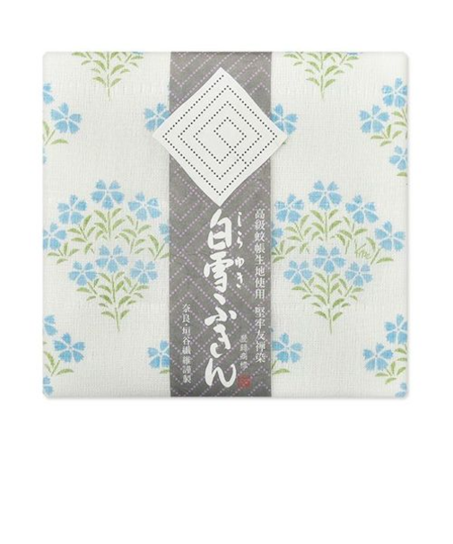 白雪　白雪友禅ふきん　なでしこ　ブルー