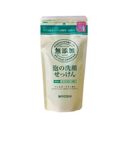 ミヨシ石鹸　無添加　泡の洗顔せっけん　180mL　詰替