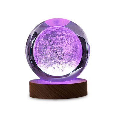 日本トラストテクノロジー（JTT）　3Dクリスタルボールライト　COSMIC　3Dアート　CRYBALL-MO-RGBR　ムーン　RGB