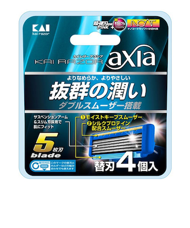 KAI　RAZOR（カイレザー）　axia（アクシア）　替刃　4個入り